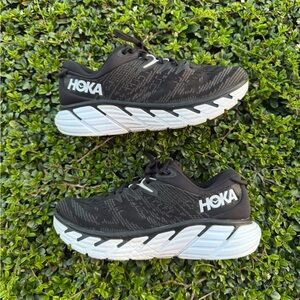 Hoka One One Gaviota 4 1123198 BWHT Black Running Shoes Sneakers men Size 9.5D
